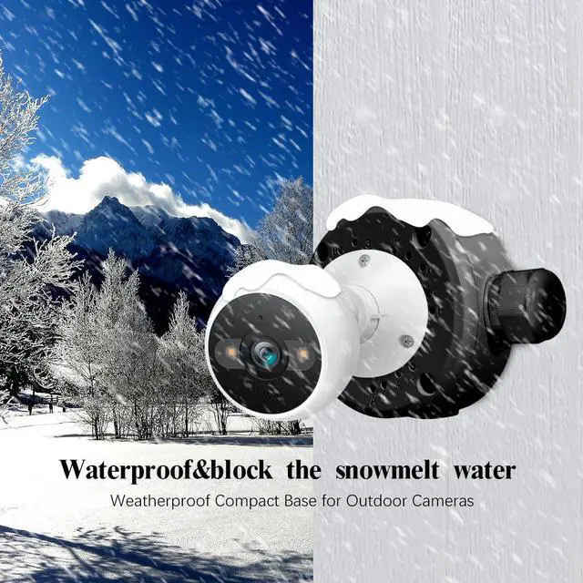 Alt view image 6 of 7 - (New Upgrade) Security Camera Junction Box,Universal IP Camera Mount,Security Camera Bracket Outdoor,Metal Aluminum Waterproof Security Camera Mount,Blink Camera Mount New Upgrade