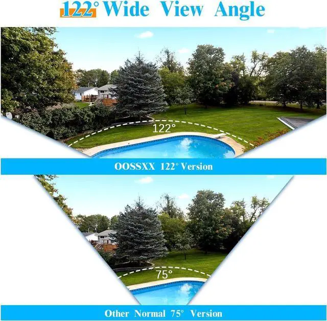 Alt view image 2 of 7 - OOSSXX (5MP Definition Full HD Wired Security Camera System Outdoor Dome Home Video Surveillance Cameras CCTV Camera Security System Outside/Indoor Surveillance Video Equipment