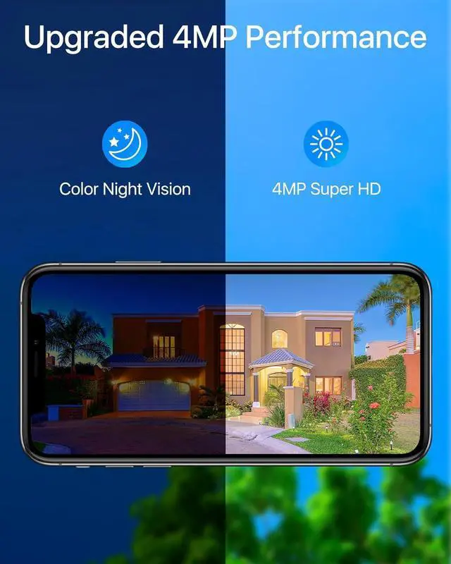 Alt view image 2 of 7 - Gadpiparty ZOSI 4MP 8CH Home Wireless Security Camera System,Person Vehicle Detection,Spotlight Siren,6pcs Wired 2.5K Outdoor Indoor Smart IP Cameras,8CH 4MP WiFi Surveillance NVR with 2TB HDD for 24