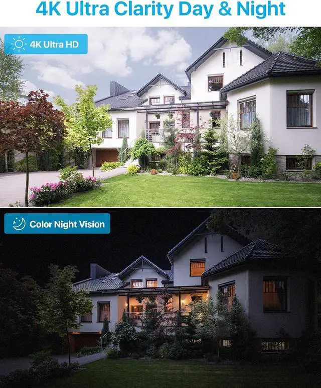 Alt view image 5 of 7 - Gadpiparty ZOSI 4K PoE Security Camera System,8 Port Gigabit PoE Switch with 2 Gigabit Uplink Port