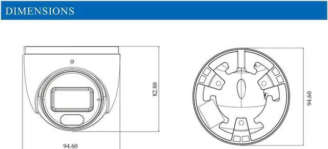 Alt view image 6 of 7 - ENS Security Titanium IP-5IRD4S4C4-28 4MP IP Turret Camera, 2.8mm Fixed Lens White LED(98ft) IR(98ft) True WDR Built-in Mic VCA SD Slot NDAA