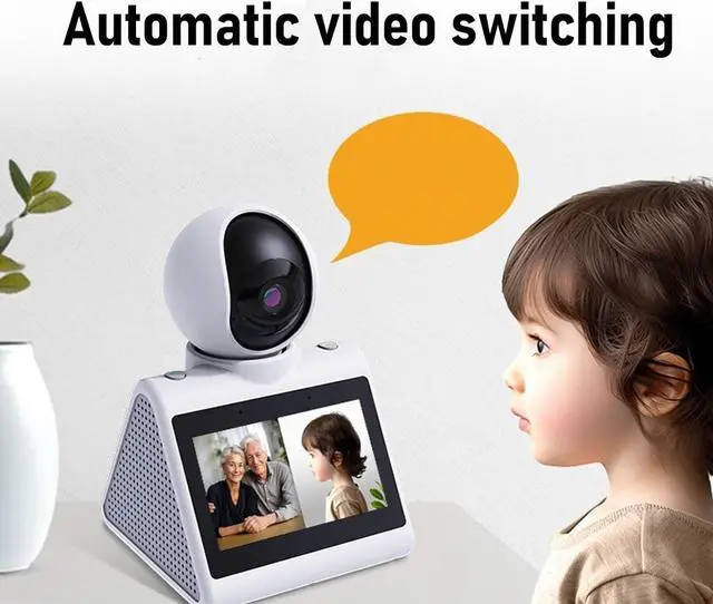 Alt view image 5 of 7 - Yosoo Video Calling Smart Camera HD Screen 2 Way Call Indoor 2K Security Camera