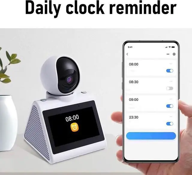 Alt view image 7 of 7 - Yosoo Video Calling Smart Camera HD Screen 2 Way Call Indoor 2K Security Camera