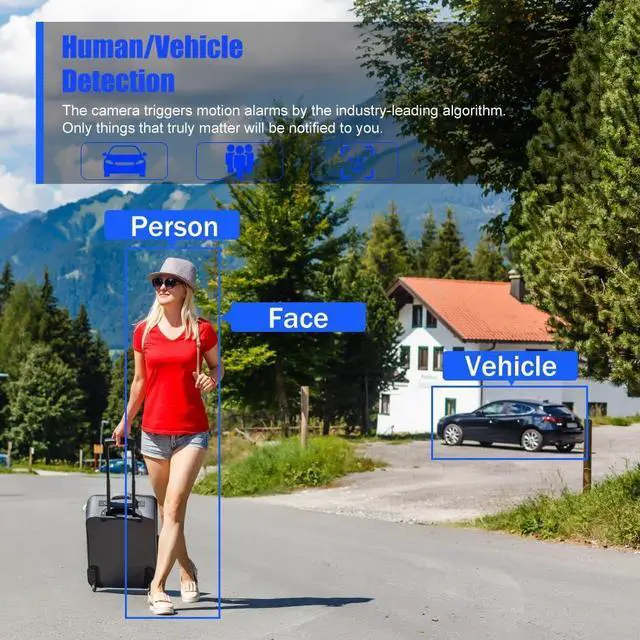 Alt view image 5 of 6 - Gadpiparty 4K Network Video Recorder for Security Camera System Support 4K/5MP/4MP PoE IP Camera H.265 PoE NVR Face Car Detection (Black 8CH)