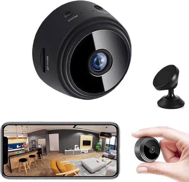 Main image of Spy Focus Camera Wireless Mini Hidden Camera,Magnetic Mini Security Camera Outdoor,1080p HD Wireless Magnetic Security Camera,Night Vision Motion Detection Security Cam Covert Cameras 1Pcs Black
