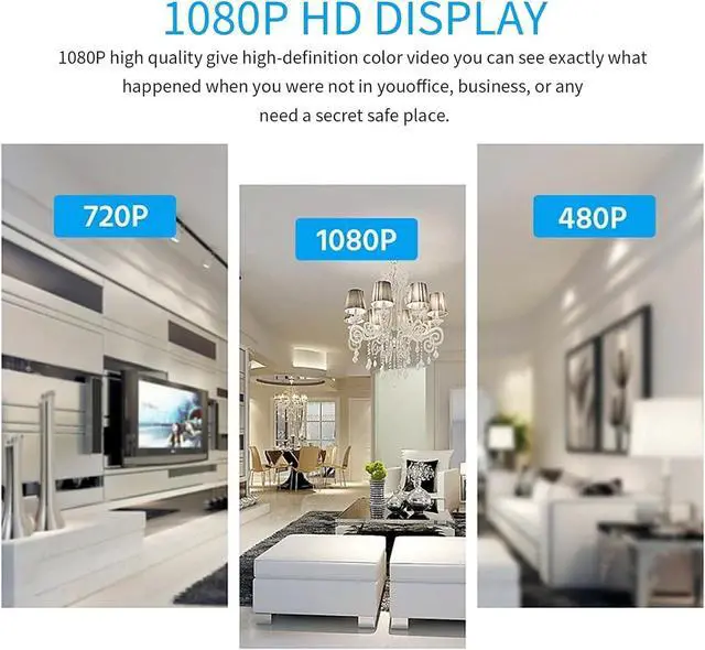 Alt view image 4 of 6 - Spy Camera WiFi Hidden Camera,Small Nanny Cam with Motion Detection Spy Camera HD and Hidden Camera Mini Night Vision Portable Security Camera for Home Security Indoor 3 Pack