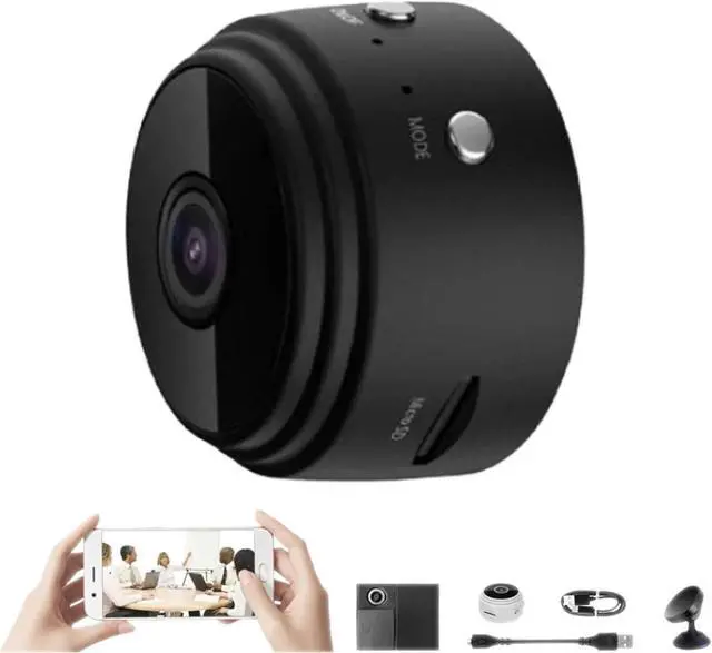 Main image of Hidden Camera,Hidden Camera with Audio/Video,Mini Camera Hidden Camera 1080p HD,Mini Security Camera,Mini Camera for Home Indoor Outdoor (Black,1pcs)
