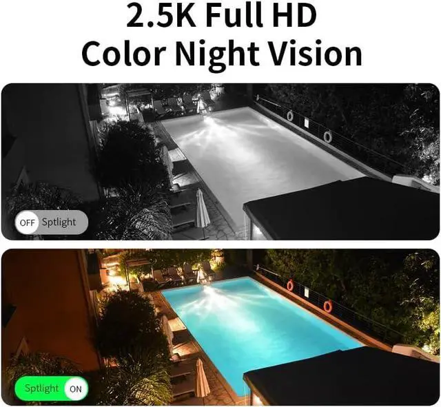 Alt view image 2 of 5 - Security Cameras Wireless Outdoor, WiFi Security Camera Outdoor has Panoramic PTZ, Automatic Tracking, Human/Vehicle Detection, Color Night Vision and Other Functions Outdoor Security Camera