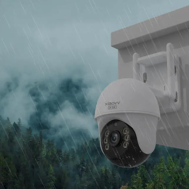 Alt view image 5 of 5 - Security Cameras Wireless Outdoor, WiFi Security Camera Outdoor has Panoramic PTZ, Automatic Tracking, Human/Vehicle Detection, Color Night Vision and Other Functions Outdoor Security Camera