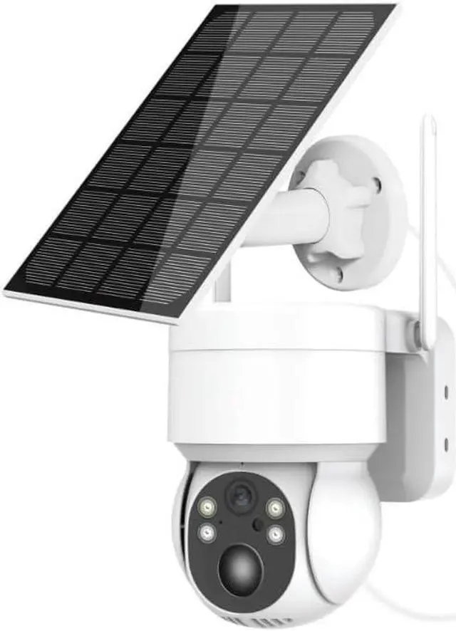 Alt view image 2 of 7 - 4MP Security Cameras Wireless Outdoor,360° PTZ Battery Powered Surveillance Camera for Home Security Outside,2.4Ghz WiFi Cameras, Cam with Night Vision, Motion Sensor