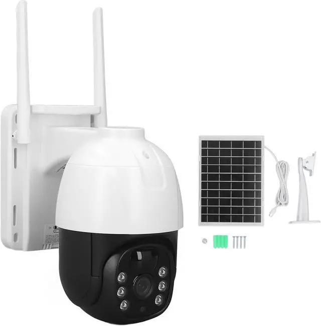 Main image of Eujgoov 3MP Solar Surveillance Camera PTZ Outdoor Camera with Human Detection for Night Viewing Constructed with All Round Viewing, Eujgoovgzibvswu5q