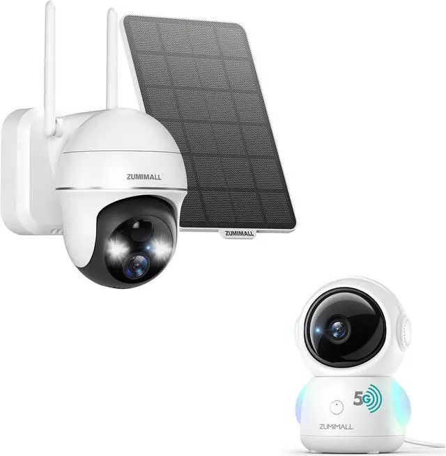 Main image of ZUMIMALL 360° Indoor Security Camera, 3MP Baby Monitor Camera, 24/7 Recording Wired Security Camera,360° PTZ Security Cameras Wireless Outdoor