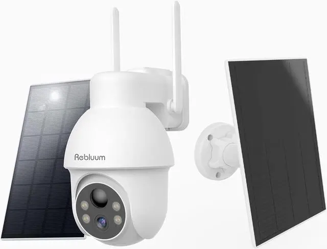 Main image of Security Camera Wireless Outdoor, 2K Solar Security Camera,Battery Powered 360°PTZ Security Camera and Additional Solar Panels