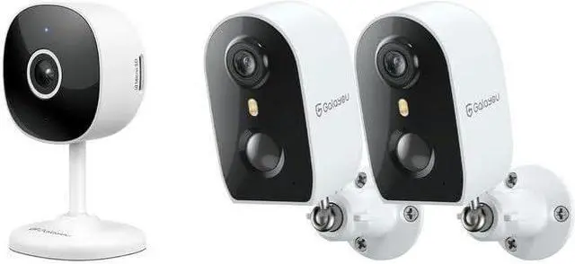 Main image of GALAYOU 2K Indoor/Outdoor Camera Wireless, Security Camera Motion Detection Siren Alarm, Home Cameras with Night Vision, 2-Way Talk, Cloud/SD Storage