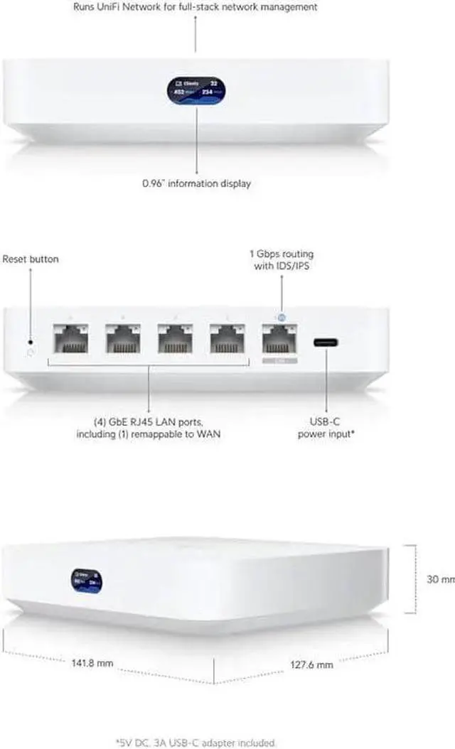 Alt view image 3 of 6 - Ubiquiti Cloud Gateway Ultra (UCG-Ultra)