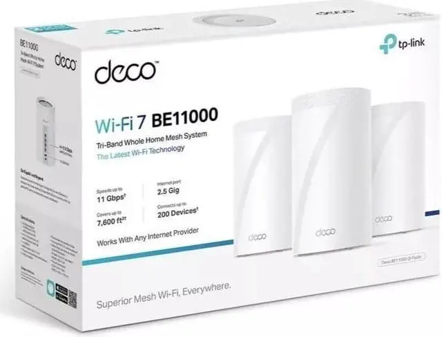 Tp Link Router Deco BE65-PoE | BE11000 Whole Home Mesh WiFi