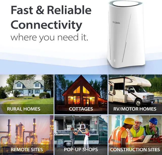 Alt view image 4 of 7 - G530 5G NR AX3000 WiFi 6 Router with SIM Card Slot, Cellular Gateway, Optimized High-Gain Antennas, Dual-WAN Failover, AT&T, T-Mobile and Verizon Certified