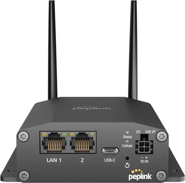 Main image of Peplink MAX Adapter LTE Cellular Modem | Rugged, Mobile, Durable 150MBps Modem with SIM Card Slots and eSIM | Add Reliable Cellular failover to Your Network | Ethernet, USB-C Connections