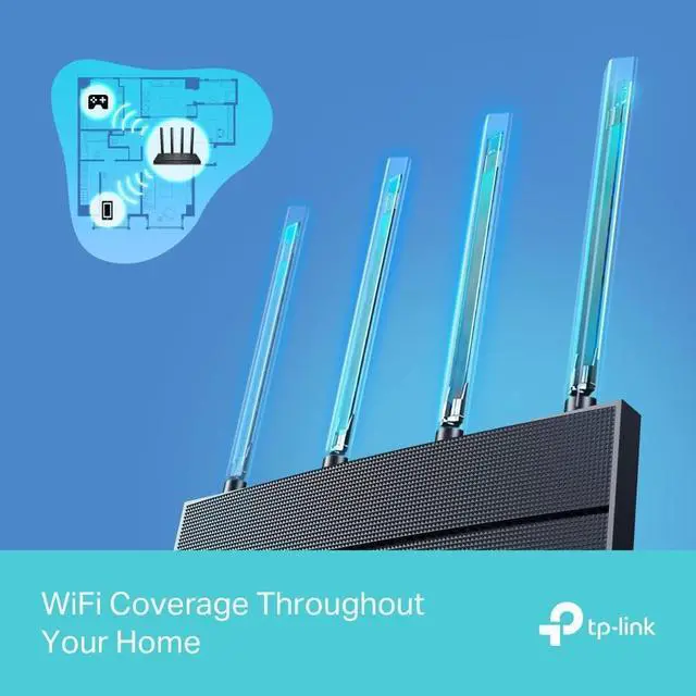 Alt view image 5 of 6 - TP-Link Archer AX12 WiFi6 Router AX1500 1xGb WAN