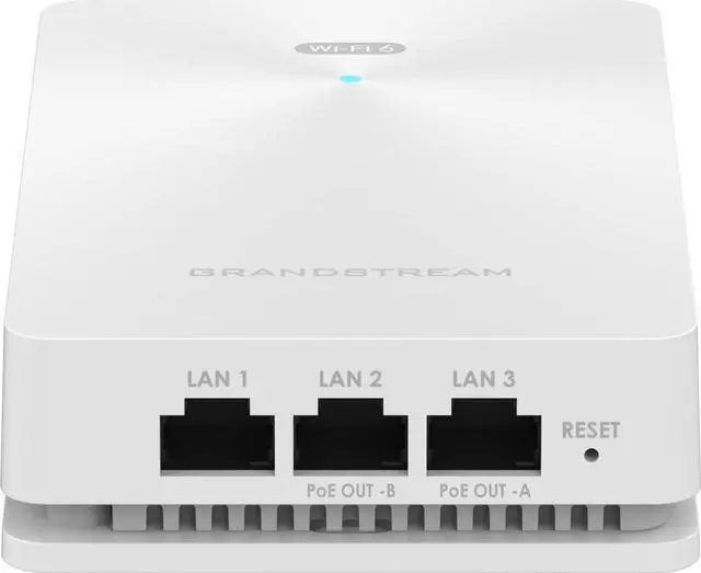 Alt view image 2 of 5 - Grandstream Hybrid 802.11ax Wi-Fi 6 in-Wall AP (2x2 2.4 GHz, 4x4 5.0 GHz) GWN7661