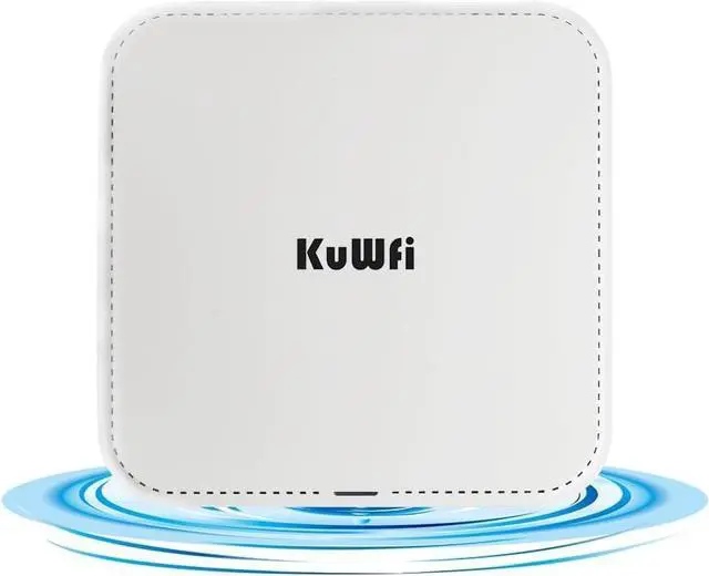 Main image of KuWFi WiFi 6 AX3000 Ceiling Mount Access Point, Long Range Ceiling Mounted WiFi 6 Wireless Access Point Dual Band POE Access Point 2x2 MU-MIMO | Seamless Roaming | Cloud Managed