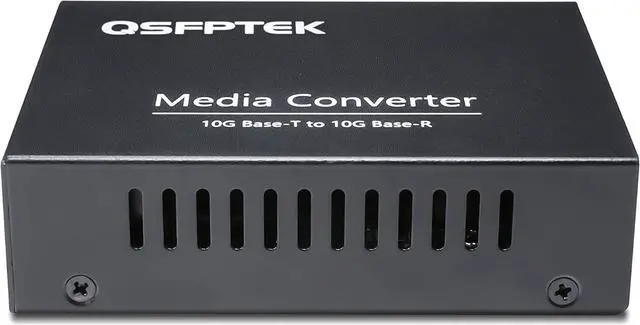 Alt view image 3 of 4 - 10G Media Coverter, 10 Gigabit Fiber to 10G Copper UTP Ethernet Media Converter, Unmanaged 1x 100M/1G/2.5G/5G/10GBase-T RJ45 to 1x 10GBase-X SFP+ Slot 10Gigabit Ethernet Media Converter (2)