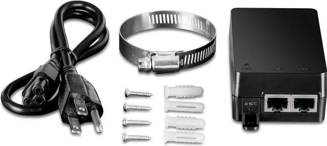 Alt view image 4 of 7 - TRENDnet 14 dBi WiFi 6 AX1200 Outdoor Directional PoE Access Point, TEW-940APBO, 5GHz WiFi 6 Point-to-Point Bridge, 1 x Gigabit PoE (in) Port, and 1 x Gigabit Port, 14 dBi Directional Antenna, White