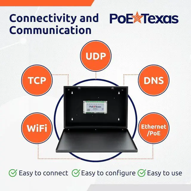Alt view image 6 of 6 - PoE Texas 8 Channel PoE-Enabled Relay Controller - 8 Channel Output + Input Network PoE Powered Relay Module - DIY Easy to Program Smart Switch - Office and Home Automation Hubs