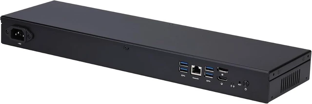 Alt view image 3 of 6 - Qotom Mini PC 1U Rack I5-8260U 6X Intel i226V 2.5G LAN Console Barebone