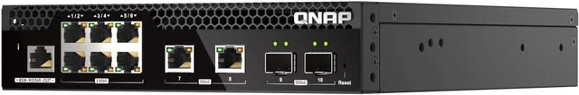 Alt view image 4 of 6 - QNAP QSW-M2106R-2S2T-US 10-Port Half-Width Rackmount L2 Managed Switch