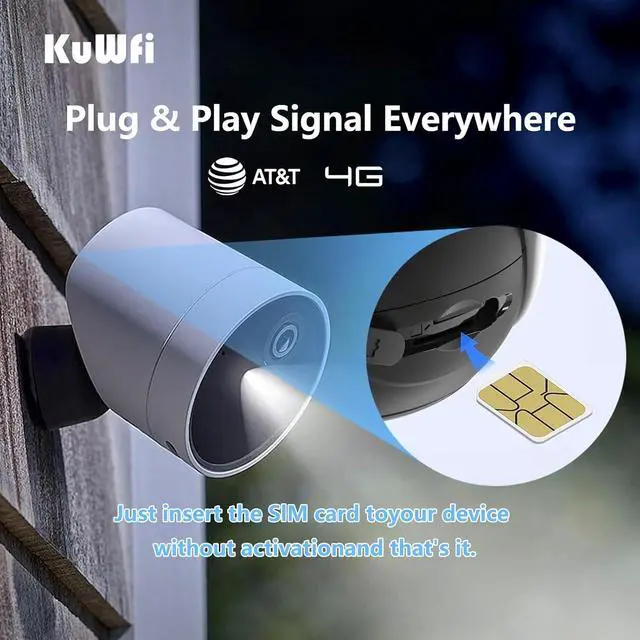 Alt view image 7 of 7 - KuWFi 4G LTE USB Modem Dongle and 2GB Prepaid 4G LTE SIM Card