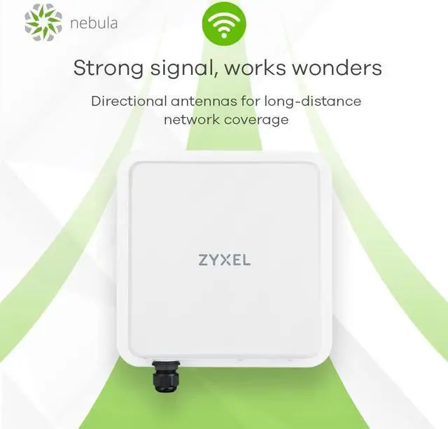 Alt view image 6 of 7 - Zyxel 4G LTE-A Cat.6 Router with PoE | Nebula Cloud Management | LTE7461N |Outdoor Design for Reliable Connection | Heavy Duty IP68 Enclsoure | 300Mbps | Remote Management | Easy Installation