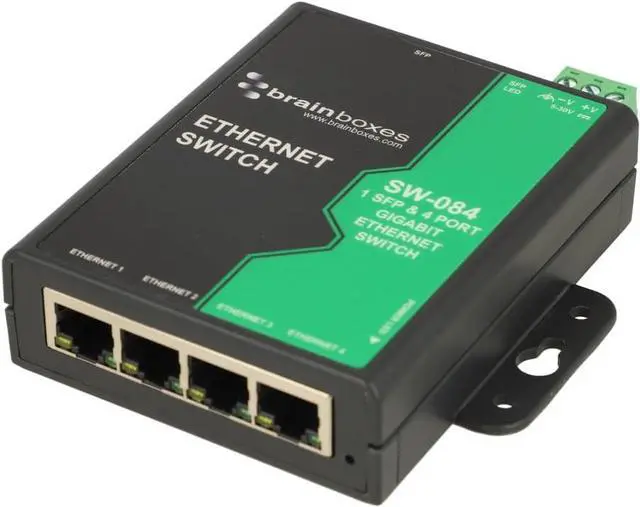 Main image of Brainboxes 1 SFP & 4 Port Gigabit Ethernet Switch