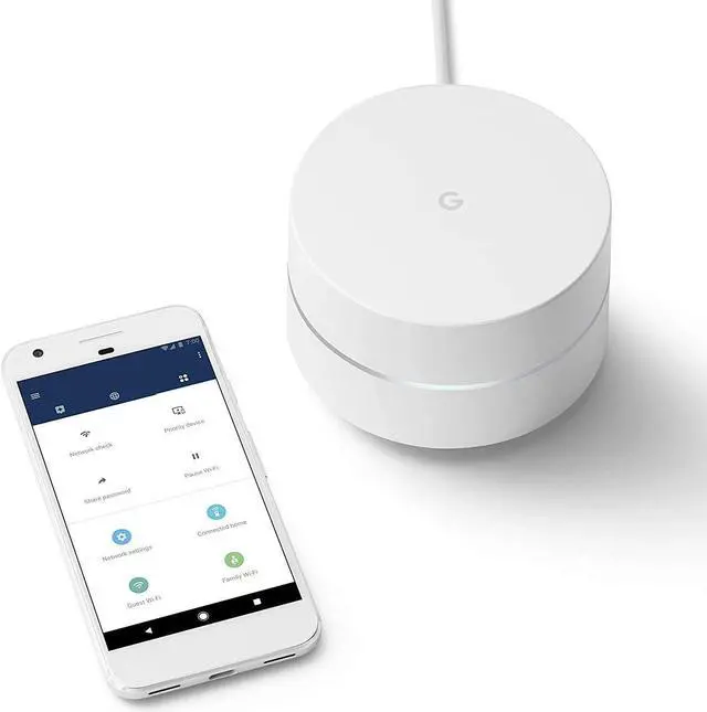 Alt view image 6 of 7 - Google Whole Home Mesh Wi-Fi System (set of 3) [US Version]