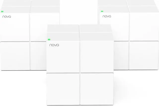 Main image of Tenda Nova Mesh WiFi System MW6 - Covers up to 4-6 Bedroom Houses- AC1200 Whole Home WiFi Mesh System - Gigabit Dual-Band Mesh Network - Replaces Wireless Router and WiFi Extender - 3-Pack