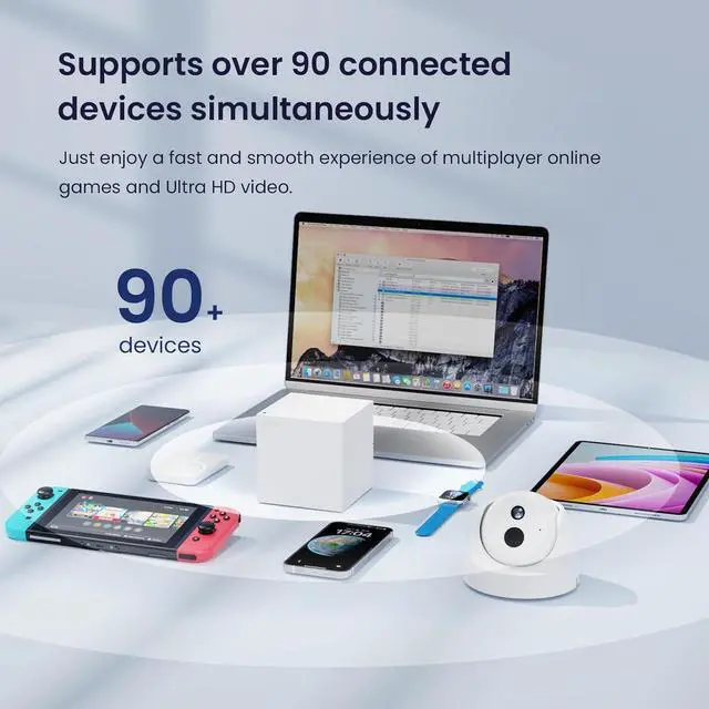 Alt view image 4 of 7 - Tenda Nova Mesh WiFi System MW6 - Covers up to 4-6 Bedroom Houses- AC1200 Whole Home WiFi Mesh System - Gigabit Dual-Band Mesh Network - Replaces Wireless Router and WiFi Extender - 3-Pack