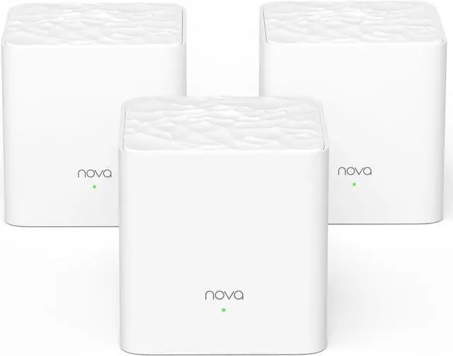 Main image of Tenda Nova Mesh WiFi System - Covers 3000 sq.ft - AC1200 Dual-Band Mesh Network for Home Internet - Parental Control - 3-Pack