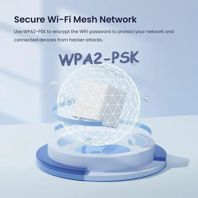 Alt view image 4 of 7 - Tenda Nova Mesh WiFi System - Covers 3000 sq.ft - AC1200 Dual-Band Mesh Network for Home Internet - Parental Control - 3-Pack