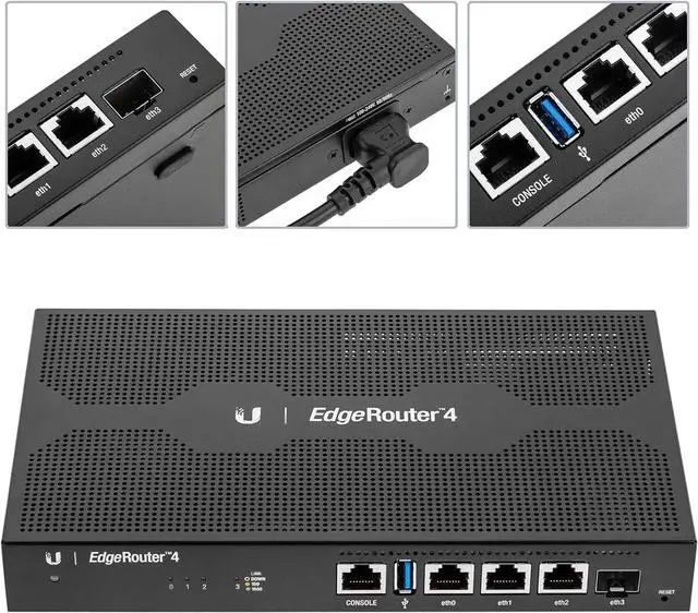 Alt view image 2 of 7 - Ubiquiti EdgeRouter 4 (ER-4)