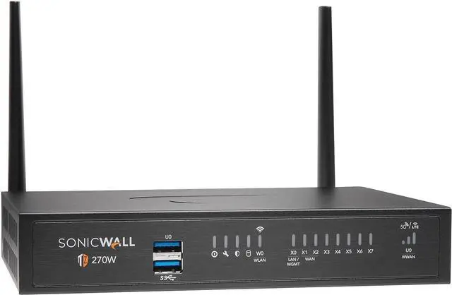 Alt view image 2 of 4 - Sonicwall TZ270W Wireless Network Security Appliance (02-SSC-2823) | Next-Generation Firewall | Zero-Touch Deployment | 8X 1GbE Ports