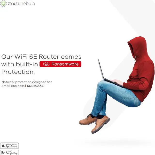 Alt view image 4 of 7 - Zyxel Secure Cloud-Managed Router with AXE5400 Tri-Band WiFi Subscription-Free Network Security, Manageable via Nebula APP/Ideal for Small Office/Small Branch. [SCR 50AXE]