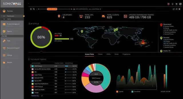 Alt view image 2 of 3 - SonicWall SonicWave 200 1YR Secure Cloud WiFi MGMT Supp 02-SSC-1989