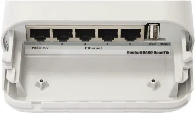 Alt view image 2 of 4 - Mikrotik RBOmniTiKU-5HnD Outdoor Access Point Router PoE - 2PACK PRE-CONFIGURED