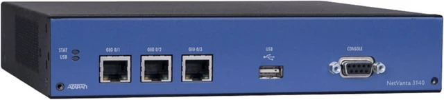 Main image of Adtran NetVanta 3140 RM - Router - Rack-Mountable - with Enhanced Feature Pack Software, Black/Blue (4700341F2)