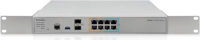 Main image of EnGenius Cloud Managed [ESG620] 2.2 GHz Quad-Core SD-WAN Gateway with Dual-WAN, 8 2.5 GbE LAN (4 PoE+), Auto-VPN, stateful Firewall, and Cellular failover