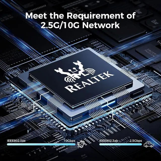 Alt view image 5 of 7 - 9 Port 2.5G PoE Switch, 8 x 2.5G Base-T PoE Ports with 1 x 10G SFP, IEEE802.3af/at, 120W Unmanaged 2.5Gb Network Switch Compatible with 100/1000/2500Mbps for AP, PC/Metal/Fanless/Wall Mountable