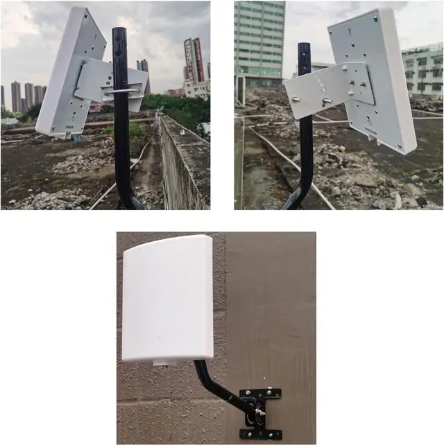 Alt view image 4 of 6 - Long Range WiFi Antennas Outdoor Full Kit 2.4GHz 5GHz External Panel Directional WiFi Antenna Extender for WiFi Router/Wireless Camera/WiFi Access Point, 5meter Cable, RP-SMA, SMA, Mounting Pole