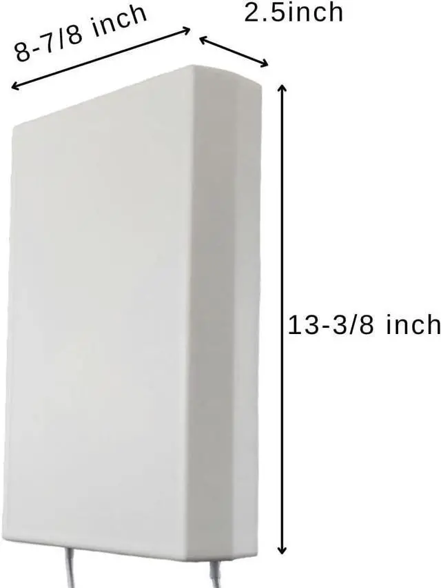 Alt view image 3 of 7 - Blaster 5G Hotspot and Home Internet High Power 2x2 MIMO Antenna | 5G & LTE | Dual Type N Female Connectors | 600MHz - 4000MHz Wide Band | 10dBi Max Gain | Directional Flat Panel Design
