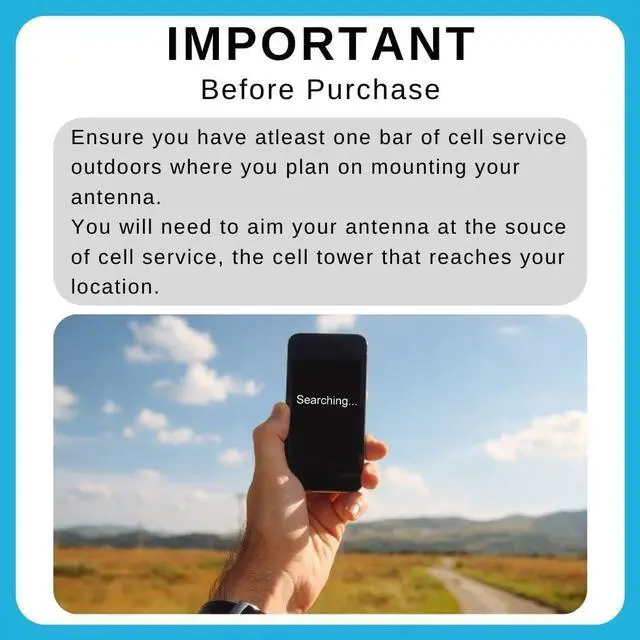 Alt view image 7 of 7 - Blaster 5G Hotspot and Home Internet High Power 2x2 MIMO Antenna | 5G & LTE | Dual Type N Female Connectors | 600MHz - 4000MHz Wide Band | 10dBi Max Gain | Directional Flat Panel Design