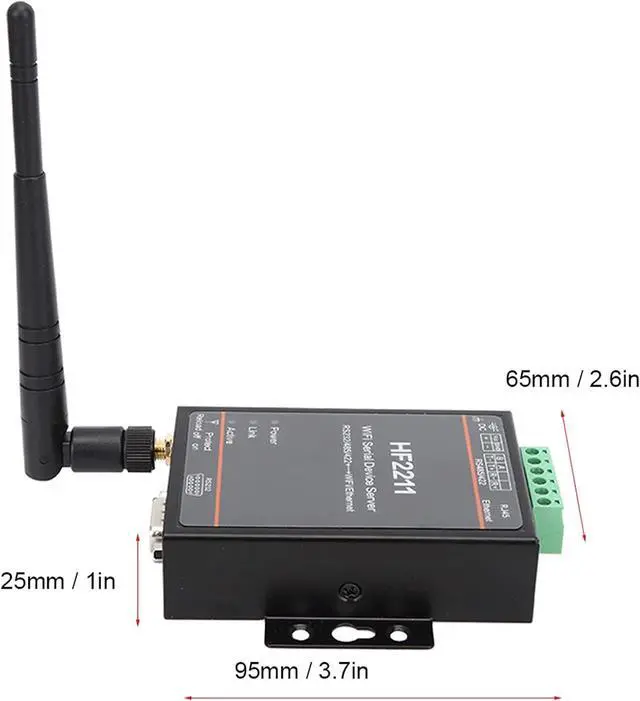 Alt view image 4 of 7 - HF-2211 Serial Port Server, Serial to Ethernet Converter, Serial Server Converter Module for Network Commicatio